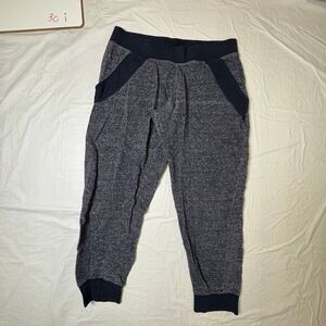 Free Spirit Women's‎ Heathered Jogger Pants Cropped Casual Lounge Size S